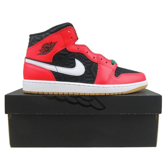Jordan Other - Air Jordan 1 Mid SE Christmas Black Red Sneakers Mens Size 14 NEW